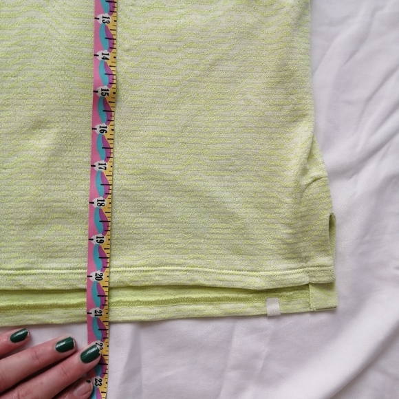 Lululemon Train To Be Tank Ripple Weave Lemon Sorbet Yellow Medium - Picture 9 of 15